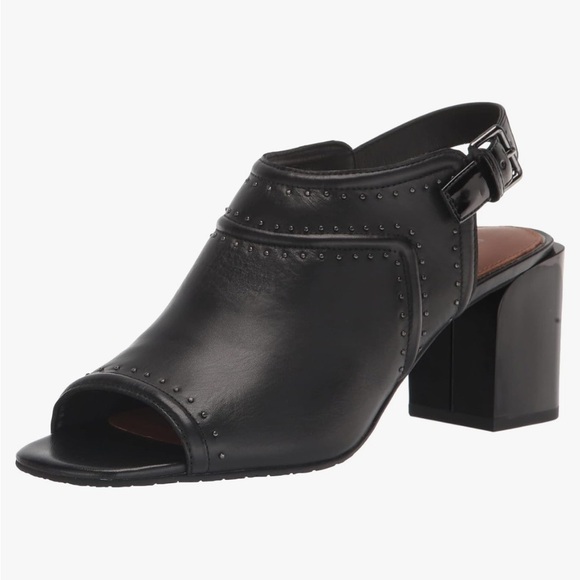 DONALD J. PLINER Penny Open Toed Slingback Mule - Women’s 10 Black - Picture 2 of 10